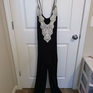 Black Spaghetti Strap Romper